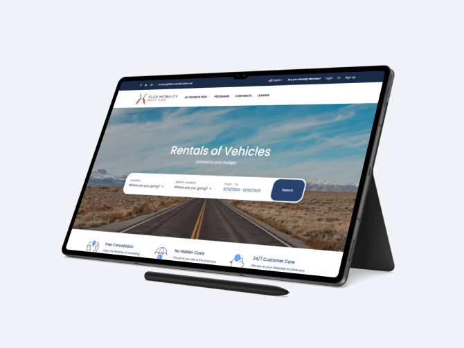 FLEX MOBILITY RENT CAR supporting visual
